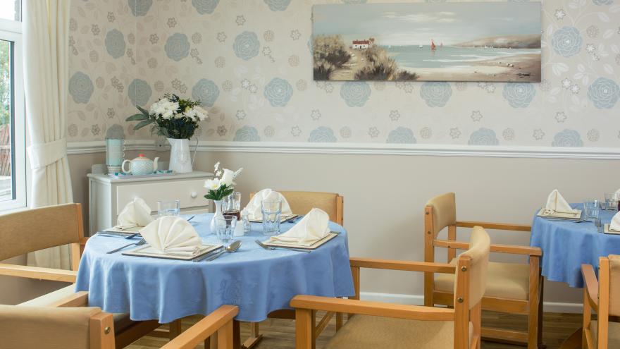 Valley View care home dining